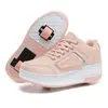 Zapatos con Ruedas Dobles para Niños y Niñas, Tenis de Patinaje de Velocidad para Adultos, Patines Desmontables para Niños, Fabricante de Zapatos para Hombre