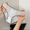 Pantaletas Estampado de Leopardo con Encaje, Levanta Glúteos Calientes, Lazo de Campana de Encaje Cruzado, Tangas Transparentes de Tiro Bajo para Mujer al por Mayor