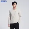 Bestseller Outono/Inverno 2026 Moletom de Lã Basque Manga Longa Unissex Camiseta Cor Sólida Esportes ao Ar Livre Casual