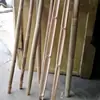 Cesta de Bambú con Tapa, Cesta de Almacenamiento para Bodas y Celebraciones, Cesta Grande de Bambú para Adorar Dioses, Cesta de Bambú Tejida a Mano de Primera Capa con Cuero Verde para Recolectar Verduras