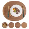 Tapete Isolante para Comida Ocidental Padrão Quadrado Tecido Tapete para Jantar em Casa Tapete para Tigela Hotel Tapete de Couro para Mesa de Jantar Impermeável e à Prova de Óleo Tapete Isolante