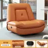 Sillón sofá individual, sofá cápsula espacial, sofá reclinable eléctrico giratorio para sala de estar, mecedora multifuncional de cuero WY
