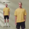 Camiseta de Algodón Puro de Manga Corta de Tonos Tierra de 275g con Logotipo Personalizado, Color Puro, Empaque Personalizado, Impresión desde Procesamiento de Imágenes, Personalización