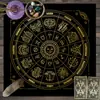 Toalha de Mesa Tarot Céu Estrelado Tarot Fase da Lua Toalha de Mesa Decorativa Jogo de Tabuleiro Jogo de Cartas Jogo de Shuffleboard Decoração Toalha de Mesa Tarot