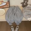 Pantalones de Nuevo Estilo con Forro Polar Integrado, Versión Coreana Otoño e Invierno, Pantalones Casuales Engrosados y Cálidos