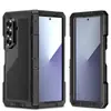 Adecuado para Z Fold 30% de descuento Funda de Teléfono Plegable de Metal a Prueba de Tres Elementos Fold8 con Soporte Bisagra Cubierta Completa Anti-Caídas Dura Transfronterizo