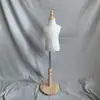 Adereços de Modelo Infantil, Manequim de Meio Corpo Coberto com Tecido, Alfinetável, para Exibição em Loja de Roupas Infantis, Manequim de Corte de Vestuário, Espuma