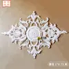 Luz de panel ligero de PU decoración de techo redonda francesa combinación de mosaico piscina de luz base de luz de imitación de yeso ahuecada flor tallada disco redondo