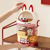 Contenedor de Almacenamiento de Snacks Dopamina Lindo de Año Nuevo para Niños, Diseño de Dibujos Animados, Alto Valor Estético, Gran Capacidad, Transparente, Contenedor de Almacenamiento a Prueba de Polvo