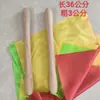 Baquetas de madera maciza, baquetas para gongs y tambores de guerra, baquetas grandes para tambores de danza, baquetas para tambor de cintura de adulto y niño, pañuelo cuadrado de seda roja para baile cuadrado