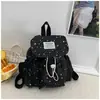 Nueva colección primavera 2026: lindo morral con estampado de estrellas para niñas, adecuado para estudiantes de primaria, secundaria y preparatoria, perfecto para la escuela y salidas casuales, con un diseño simple y elegante