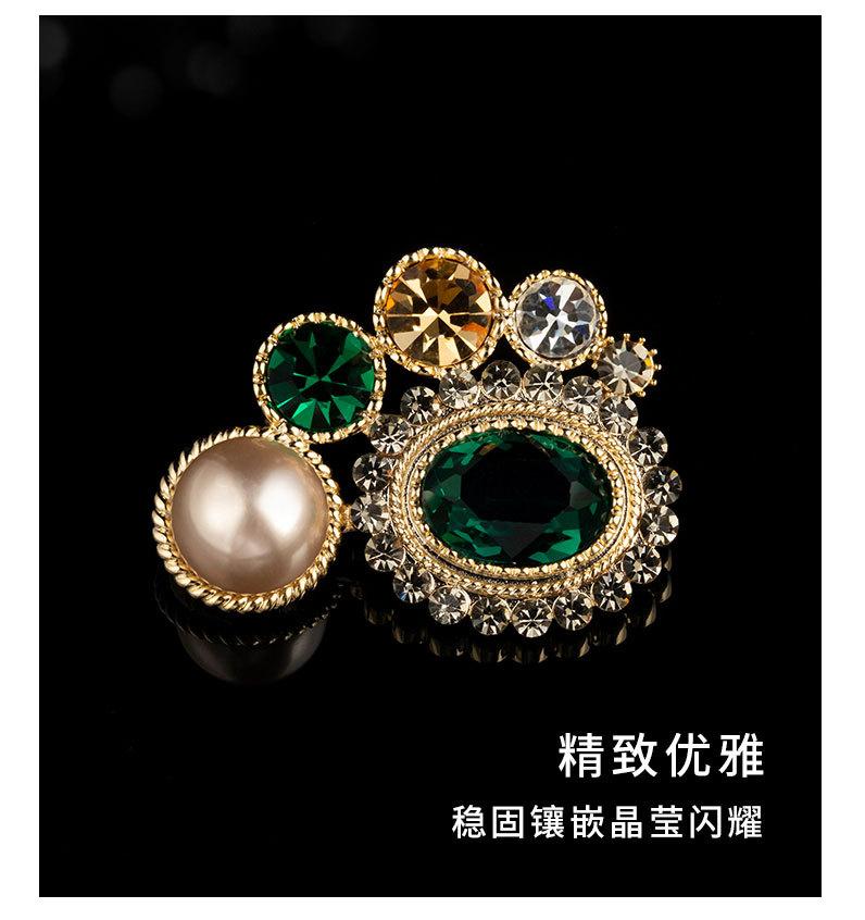 复古英伦风几何形胸针时尚优雅高级感个性胸花新品潮款