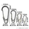 Suministro de alambre elástico de acero inoxidable, botón de gancho, hebilla creativa para colgar al aire libre, hebilla de metal de colgado rápido, hebilla de cuchilla, regalo para llave de coche