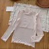 Ropa para niños Weimu, camiseta básica para niñas, ropa de otoño, top de manga larga con volantes para niños, camisa de otoño para niñas, ropa de bebé Clase A