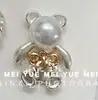 Arte de Uñas Joyería de Aleación de Plata Irregular Barroco Lazo Plateado Oso Amor Accesorios Metálicos Venta al por Mayor