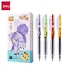 Pluma de Gel Retráctil Deli, Alta Calidad, Diseño Elegante para Estudiantes de Secundaria, Secado Rápido, Escritura Suave, Adecuada para Exámenes Estudiantiles y Uso de Oficina