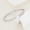 Pulsera Minimalista de Zirconia Sintética Microincrustada de Alta Gama, Superventas Transfronteriza, Exclusivamente para Ventas de Joyería por Transmisión en Vivo