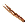 Pinzas para Té de Madera Maciza, Clips para Tazas de Té de Madera de Nogal y Ébano Negro, Soportes para Tazas Anti-quemaduras, Accesorios de Seis Piezas para Juego de Té Kung Fu