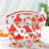 Bolsa de Cosméticos Transparente de Verano con Dibujos Animados de Sandía Bolsa de Almacenamiento de Gran Capacidad para Estudiantes Bolsa de Almacenamiento de Frutas de PVC Fresca y Dulce