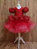 Vestido de Princesa de Natal para Meninas Saia Tutu Lantejoulas Vestido Europeu e Americano para Um Ano Roupa de Primeiro Aniversário