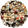 Compra Directa Transfronteriza [con Certificación Ce.Cpc] 56 Pegatinas Realistas de Animales Mascotas con Textura Transparente, Sin Repetir