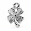 Pendente de trevo de quatro folhas oco de planta, best-seller transfronteiriço, para pulseira DIY, chaveiro, acessórios de joia de liga, atacado