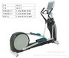 Máquina elíptica magnética de controle vertical comercial bicicleta ergométrica silenciosa equipamento de academia equipamento aeróbico espaço doméstico fabricante de esteira