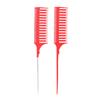 Peine para Reflejos Amazon Salón de Peluquería Profesional Herramienta de Peluquería Peine para Corte de Cabello Cola Puntiaguda Aguja de Acero Peine para Seccionar para Permanente y Teñido