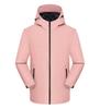 Chaqueta con Logo Estampado Ropa de Trabajo Forrada de Polar y Engrosada Tres en Uno Desmontable Chaqueta de Trabajo para Exteriores