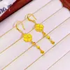 Novedad Estilo Mujeres Lujo Ligero Moda Nicho Cepillado Trenzado Retorcido Pendientes, Cobre Chapado en Oro, Color Duradero, Pendientes de Luna Oro Arena para Mujeres