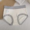 Cuecas femininas de algodão com renda francesa, fio de cor A, roupa íntima feminina antibacteriana 10A, calcinhas de virilha estendidas, atacado
