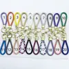 Venta al por mayor del fabricante Llavero de Cuerda de Aleación Tejida y Cuero Accesorios Colgantes Material PU Bolsas Pequeñas de Regalo Accesorios para Llaveros