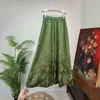 [Li] Nuevos pantalones casuales de pierna ancha con jacquard estilo chino, con una estética retro china, la colección de otoño 2026, versátiles y elegantes