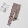 Calcetines al por mayor para niños Invierno con forro polar grueso rayas verticales anti-pilling pantimedias soporte de cintura leggings de lana de cordero niñas