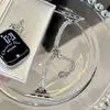 Pulseira de metal para relógio com zíper de zircônia e diamantes quadrados adequada para Apple 10 S11 Huawei 11 Fit5 GT6 Xiaomi