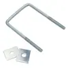 Tapa de Registro Cuadrada Galvanizada Mango Telescópico Anillo de Tracción Base Plana Cuadrada Anillo Manual Mango en Forma de U Mango de Abrazadera para Tapa de Potencia