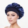 Amazon Explosões Imitação Seda Capuz de abas largas Lua Touca de banho Salão de beleza Cuidados com o cabelo Chapéu Cuidados Sade Nightcap
