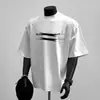 Camiseta Masculina Tendência Marca Estilo Americano Manga Curta 2026 Verão Nova Marca Tendência High Street Tamanho Grande Solta Casual Camiseta Meia Manga Roupa Masculina
