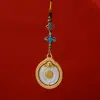 2025 Nuevo Estilo Tibetano Antiguo Colgante y Adorno para Coche Giratorio de Nueve Palacios, Ocho Trigramas y Doce Animales del Zodiaco - Suministro Directo del Fabricante