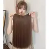 Peluca para Mujer Peluca de Cabello Largo Parche Peluca de Una Pieza Extensión de Cabello Liso Sin Costuras Pieza de Peluca de Extensión de Cabello Artificial Invisible
