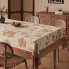 Toalha de Mesa Estilo Vintage 2026 Novo Modelo Ambiente Retrô Resistente ao Calor Capa para Mesa de Jantar Impermeável à Prova de Óleo Lavável Pano para Mesa de Café
