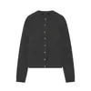 Fabricante transfronterizo de ropa para mujer al por mayor 2026 nueva chaqueta de punto de manga larga con cuello redondo a la moda estilo europeo y americano