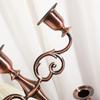 Candelabro de Cobre Estilo Europeu para Casamento Vintage Bar Mesa de Jantar Metal Decoração Romântica de Casamento Simples Candelabro Multitamanho