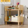 Estantería Sencilla Estante de Almacenamiento de Pie Gabinete Doméstico para Sala de Estar Estante de Almacenamiento de Múltiples Niveles Estante para Libros de Lectura Acero Inoxidable