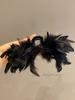 Clip de tiburón grande con plumas de hada súper grande para mujer, accesorio para el cabello recogido con agarre para la cabeza en la parte posterior, de temperamento de alto grado, para celebridades de Internet. Nuevo.