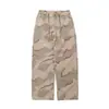 Pantalones de trabajo TRS American workwear 26AW camuflaje estilo leñador callejero lavado sueltos pierna ancha pierna recta para hombres y mujeres