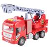 Camión de bomberos de juguete con rociador de agua de conducción inercial multifuncional, simulación de juguete educativo para educación temprana para niños, modelo de coche de regalo