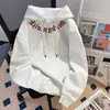 Sudadera con capucha elegante para estudiantes varones, sudadera con capucha de moda con estampado de letras góticas, chaqueta sudadera casual para estudiantes para niños