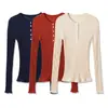 Comércio Exterior Transfronteiriço 2026 Novo Atacado Outono Vintage Manga Longa Multicolor Botão Cardigan 8779623