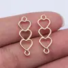 24x 8mm 0.7g multicolor Joias de comércio exterior Europa e Estados Unidos quente coração de amor conector de amor oco